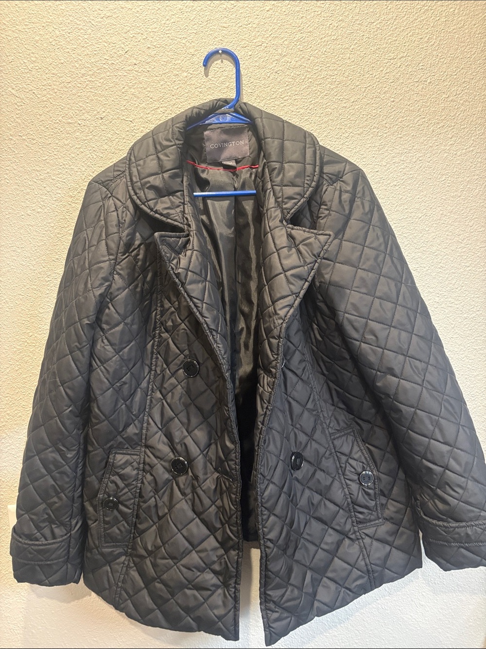 Covington Black Quilted Puffer Coat